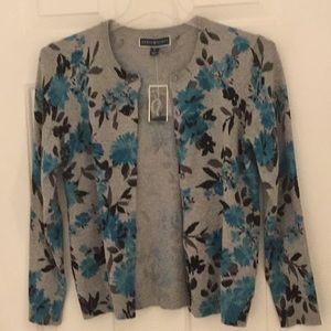 Karen Scott button down cardigan,NWT